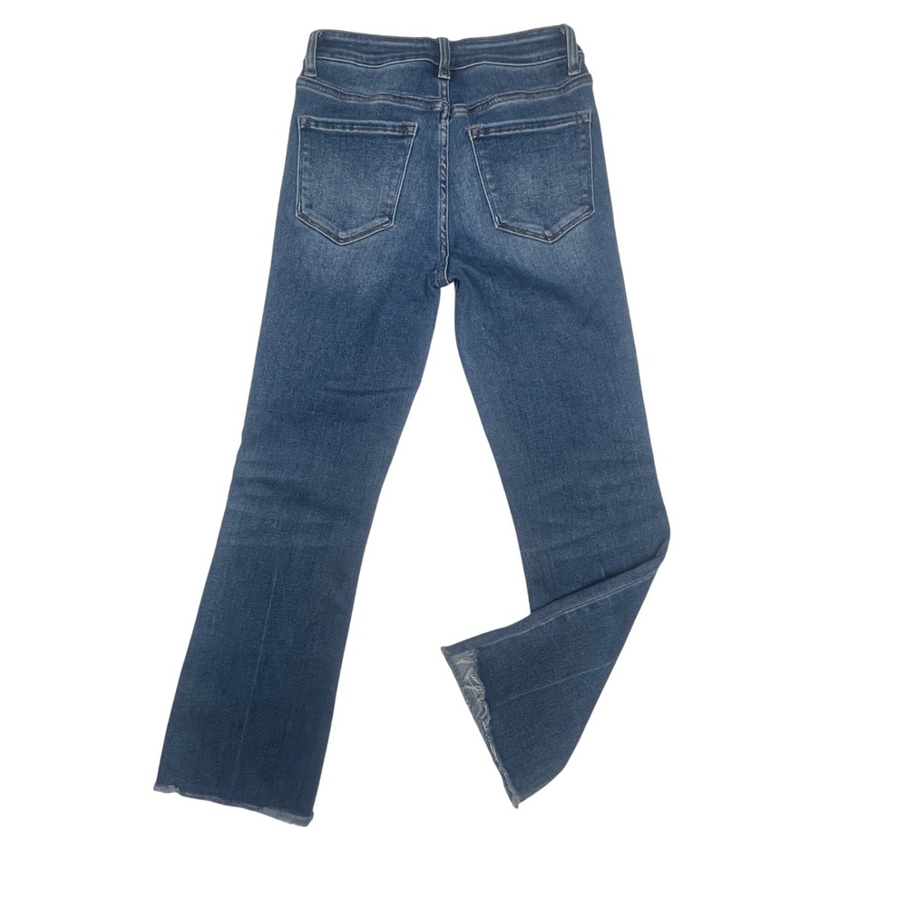 Vervet Mid Rise‎ Distressed Kick  Bootcut Denim Women 26